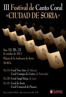 III FESTIVAL DE CANTO CORAL "CIUDAD DE SORIA"
