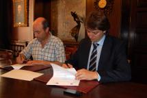El Ayuntamiento de Soria firma el convenio con la Joven Orquesta Sinfónica de Soria