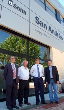 Carlos Martínez renueva el compromiso del Ayuntamiento de Soria con el deporte en la inauguración del nuevo San Andrés