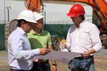 Carlos Martínez visita las obras de la segunda fase de la reforma del Complejo Deportivo de San Andrés