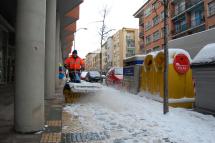 Continúa activo el Plan de Nieve ante la nevada continua desde la noche de ayer