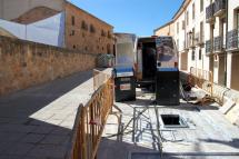 El Ayuntamiento de Soria completa la instalación de contenedores soterrados en la calle Sorovega y la Plaza de La Blanca