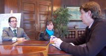 El Alcalde de Soria recibe a los Delegados provincial y regional de la ONCE