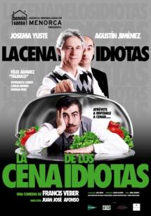 Doble función de “La cena de los idiotas” el próximo 4 de marzo en el Palacio de la Audiencia