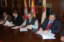 El Ayuntamiento de Soria firma cuatro convenios para la promoción del comercio y la actividad empresarial en la capital