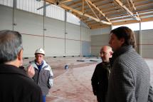 Carlos Martínez visita las obras de la segunda fase de la reforma del Complejo Deportivo de San Andrés