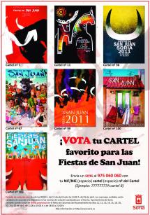 Más de 400 personas han votado ya para la elección del Cartel de Fiestas de San Juan