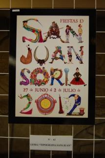 El cartel ‘Tipografía Sans Juan’ del diseñador soriano César Ordóñez presentará las fiestas 2012