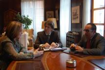 Primera reunión de trabajo entre el alcalde de Soria y la subdelegada de Gobierno