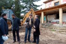 Visita a las obras de la Casa del Guarda.