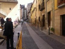 Luis Rey visita las obras de demolición de Puertas de Pro.