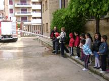 Imagen de los niños de Fuente del Rey en su visita al parque.