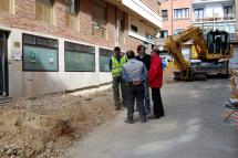 Obras en la calle Albar Salvadores.