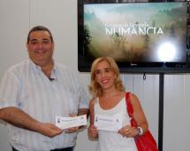 Alberto Santamaría y Teresa Valdenebro presentan la nueva campaña del mercado y Numancia.