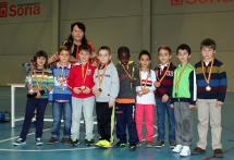 Equipo ganador de la categoría prebenjamín, Infantes de Lara A.