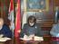 El alcalde Carlos Martínez firma cuatro convenios con Cruz Roja, Cáritas, UGT y CC OO para fomentar la formación y el empleo femenino