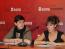 Las concejalas de Acción Social, Ana Alegre, y Juventud, Inés Andrés.