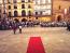 Los Jurados, a su llegada a la Plaza Mayor.